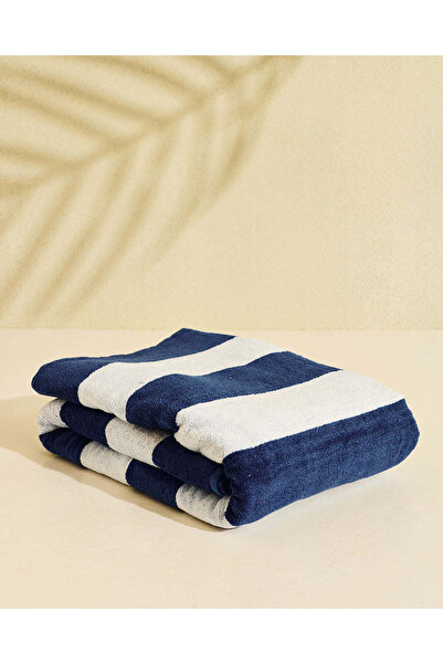 REDTAG Blue Cabana Stripe Beach Towel 100 × 180 cm