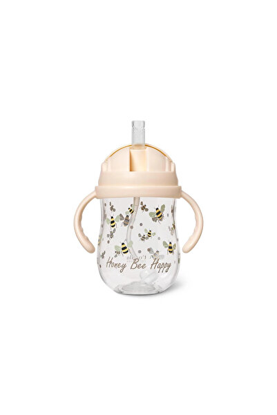 Vanilla Copenhagen Pahar cu pai Tritan 300 ml Honeybee 6m