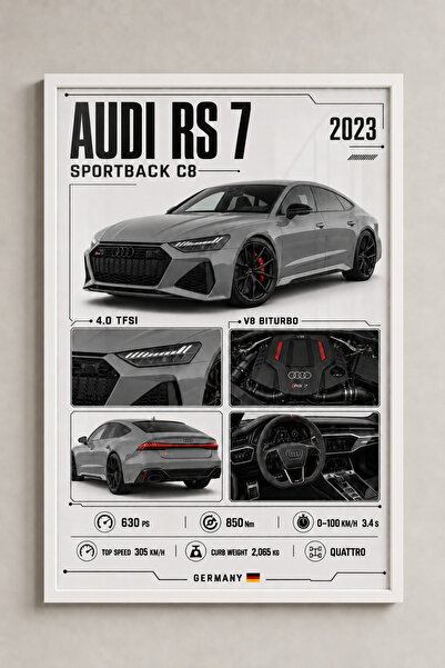 Miutic Print Studio Tablou decorativ auto Audi RS7 Sportback Performance cu s...