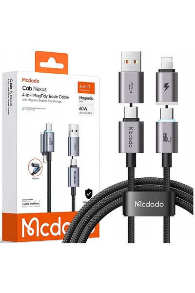 Mcdodo Cablu USB-C USB 4 în 1 Încărcare rapidă pentru iPhone 14 MacBook 60W 1M