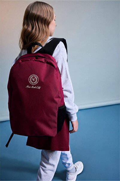 DeFacto Logo Printed Backpack for Girls I3818A8Ns