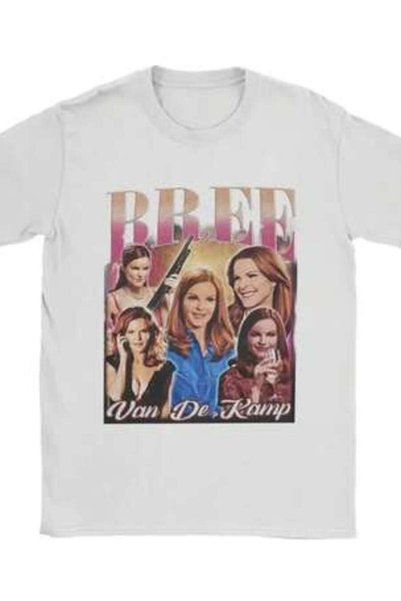 25W Y2k Men's Short-Sleeved Round-Neck T-Shirt, New T-Shirts, Classic Nostalgic Crazy Vintage Bree Van De Kamp Bootleg Graphic 70280