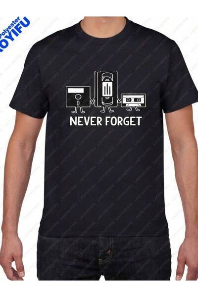 k222 Men Clothing Never Forget Sarcastic Graphic Music Novelty Funny TShirt M...