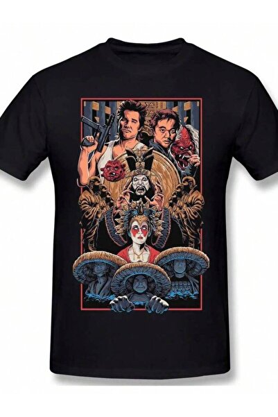 k222 تي شيرت أسود من Domination Big Trouble In Little China للنساء والرجال كا...
