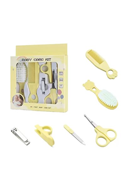 Choice4 YELLOW Baby Grooming Kit Baby Care Set BPA Free Cute Design Comb Brus...