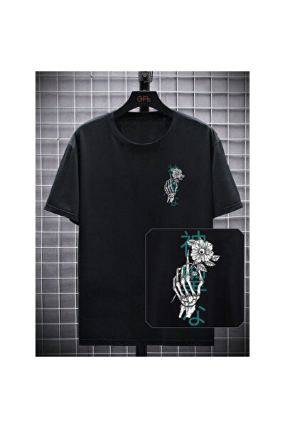 bellanova Vintage Washed Smoked Printed Oversize T-Shirt