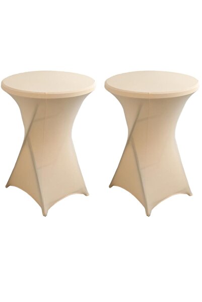 STARSTAR Two-piece 32x43 inch tall round table cover, suitable for bars, pubs...
