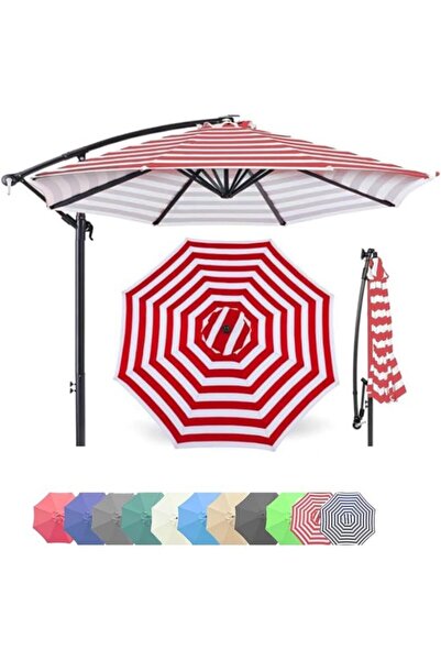 STARSTAR 3.0m Market Umbrella Replacement Cover, Waterproof Patio Parasol Fab...