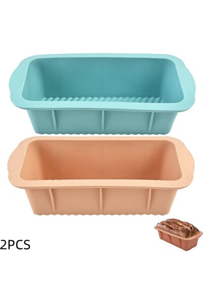 STARSTAR 2 pieces - Silicone bread pan - rectangular non-stick baking pans - ...