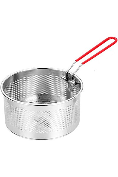 STARSTAR Stainless Steel Deep Fryer & Pasta Strainer Basket with Detachable H...