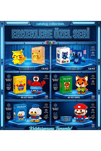 KİNKU Kutulu Block-Puzzle-Yapboz-3d Zeka Geliştiren-Mini Sevimli Figürler Min...