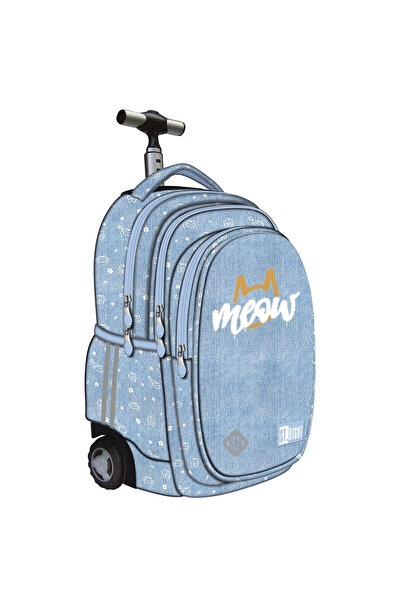 ST Right Rucsac troler ST.Right, colecția Meow Mood, TB01, roți din silicon, ...