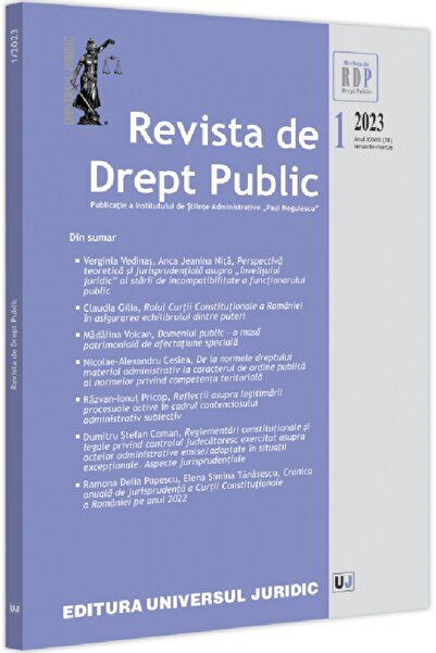Universul Juridic Revista de drept public Nr.1 din 2023