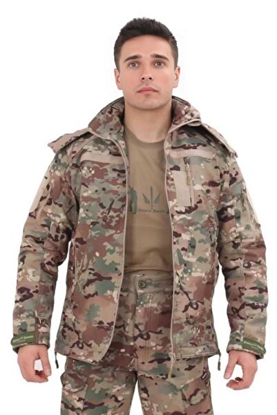 SINGLE SWORD Water & Wind Resistant Hooded Softshell Winter Men's Coat (S/Mul...