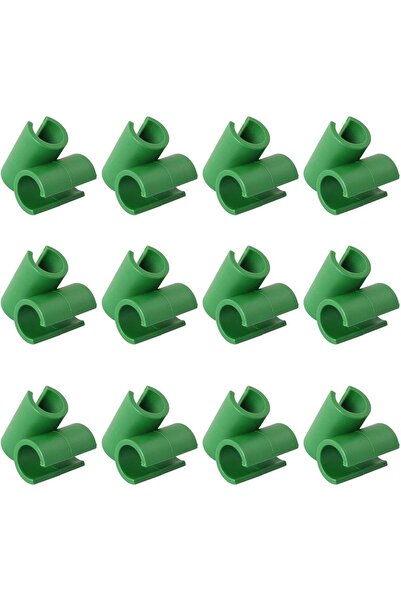 STARSTAR 50pcs Garden Cross Clips Plastic Plant Support Fixing Connectors Sui...
