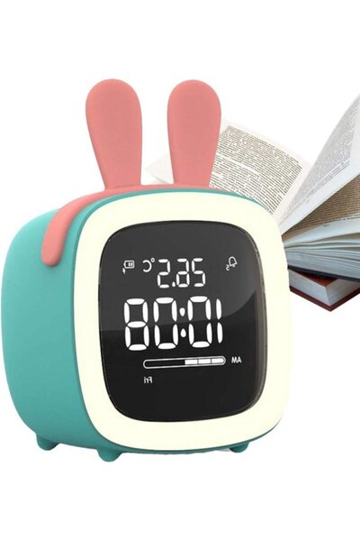 STARSTAR Child Sleep Training Wake Alarm Night Light Cute Bedroom Table Clock...