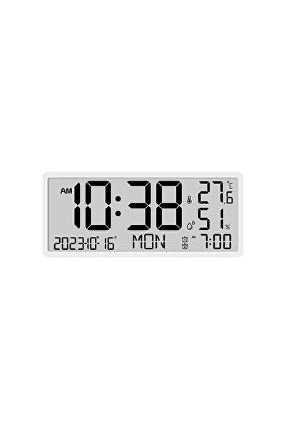 STARSTAR A digital LCD alarm clock with a temperature sensor, supporting wall...
