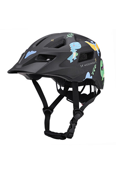 WOZINSKY Cască de ciclism MTB pentru copii cu vizor detașabil 52-56 cm protec...