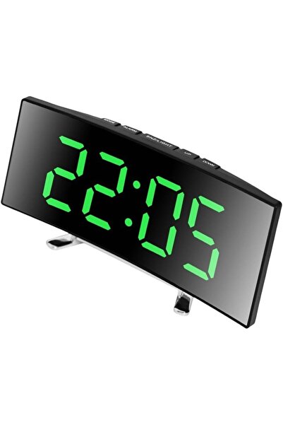 STARSTAR LED Curved Digital Alarm Clock USB Battery Powered Temp Display Snoo...