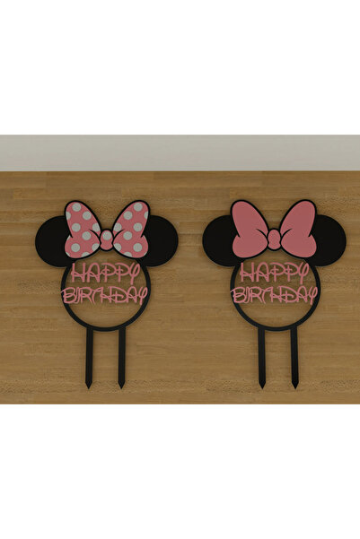 DU&ER Set de 2 figurine de desene animate pentru decorarea tortului, Topper p...