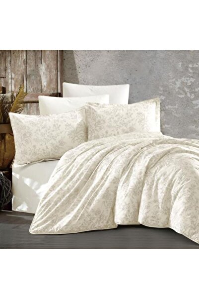 Pazar Home Bedding مفرش بازار هوم مشجر لين قطني نفرين 6 قطع بحشوة مخيطة 260*2...