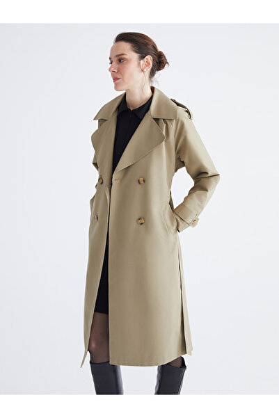 LC Waikiki Women's Double-Breasted Trench Coat