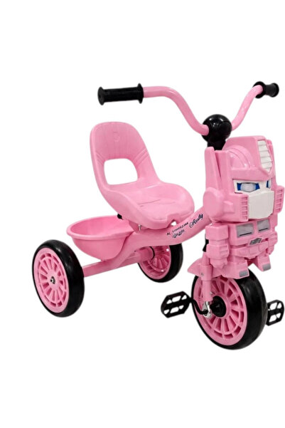 Leno Kids Robot Theme Tricycle With Rear Storage Basket & Easy-Grip Handlebars