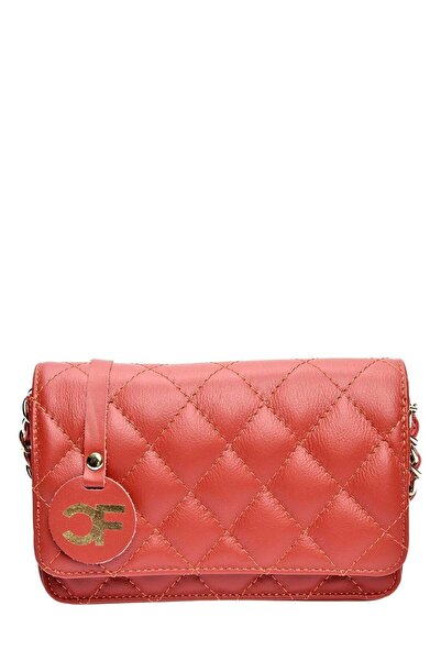 SimpleFind Carla Ferreri Geanta piele -Wanda-Papaya,Geanta de umar piele natu...