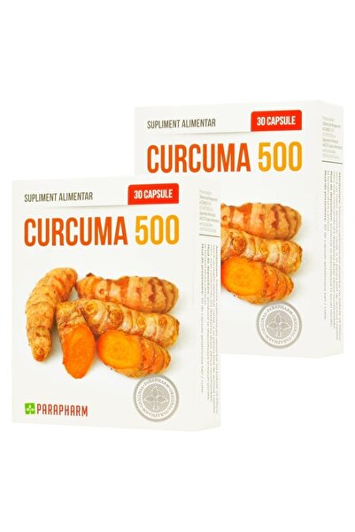 Parapharm Set Curcuma 500mg + Seleniu 55µg, Imunitate puternica, Articulatii ...