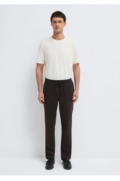 Mavi Normal Waist, Slim Straight Leg Drawstring Pants.