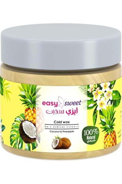 Easy Sweet شمع بارد - مصنوع من مكونات طبيعية من جوز الهند والأناناس، 200 جرام