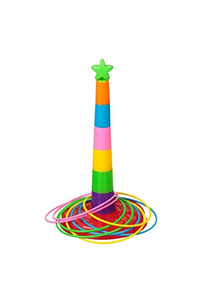 BAMI NETWORK Jucarie Indemanare Turn cu Inele Multicolore Plastic 3+ Ani
