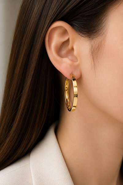 ERH Gold Color Hoop Women Earrings