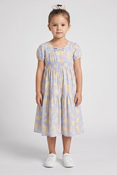 NANETTE LEPORE Toddlers Girl 2 Pieces Floral Print Dress And Headband, Multic...