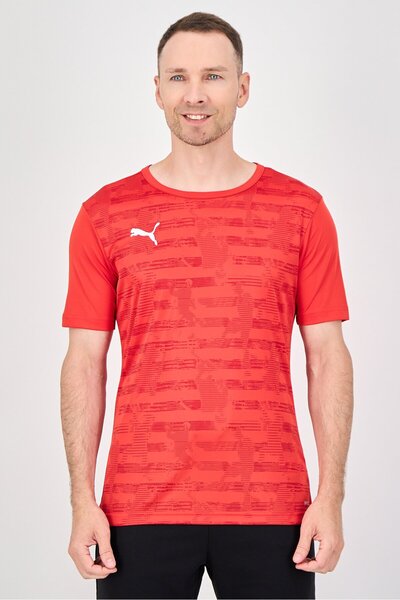 Puma Men Sportswear Fit Short Sleeve Training T-Shirt, Red