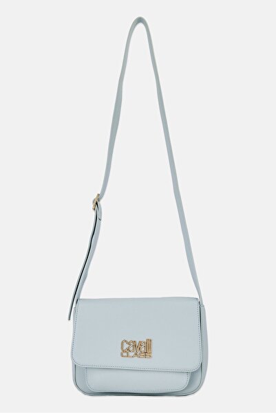 Cavalli Class Women Brand Logo Crossbody Bag, Light Milk Green