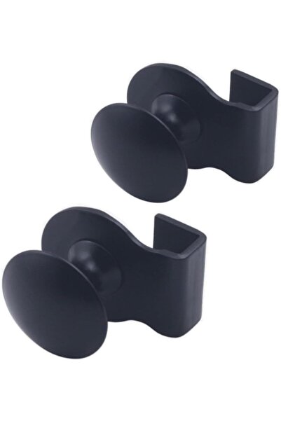 STARSTAR Two glass door handles - SS snap-on handles - no drilling required -...