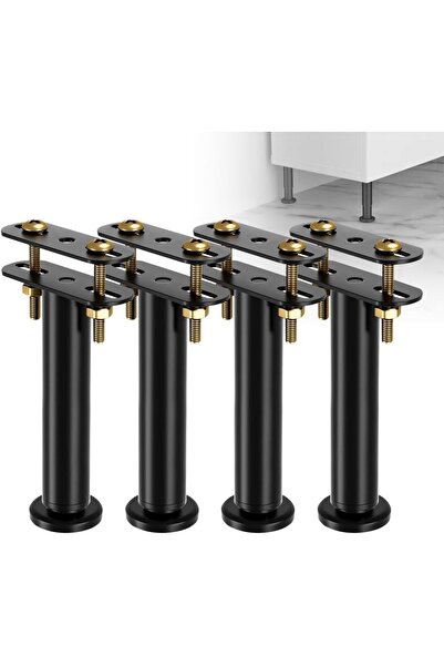 Generic Brand Set 4 Picioare Reglabile pentru Pat 18-32 cm, Suport Metalic Re...