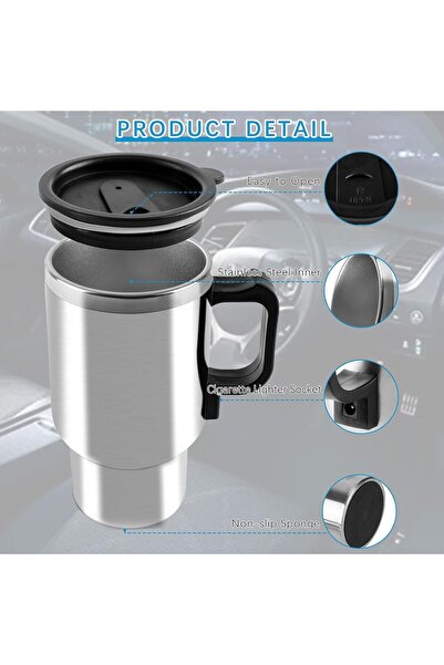 STARSTAR 12V Stainless Steel Car Water Bottle with Heated Capacity, Suitable ...