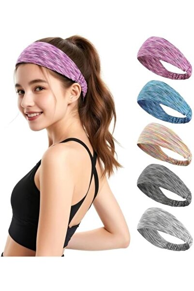 STARSTAR Women's 5-Piece Headband Set – Moisture-wicking Wide Yoga Headband, ...