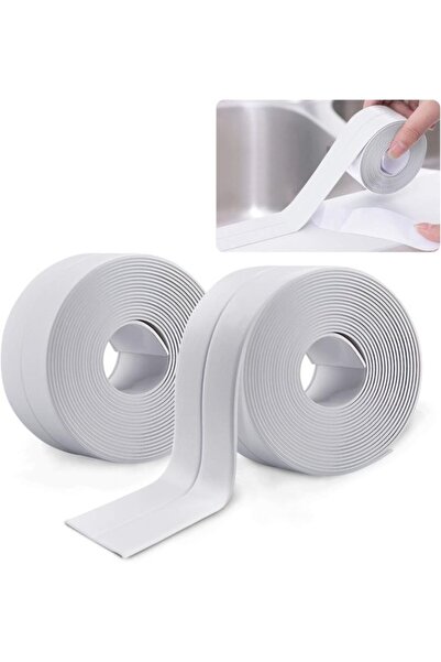 STARSTAR 2 Rolls White Joint Sealing Tape, Waterproof Self-Adhesive Caulk Str...