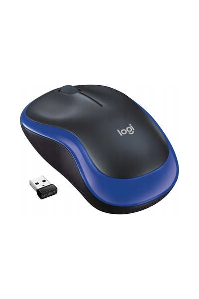 logitech Mouse wireless M185 (910-002236) optic albastru