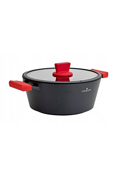 ZWIEGER OBSIDIAN GARNEK 5.5 L CU CAPAC 28 CM |   INDUCȚIE |   GREBLON SHELLING