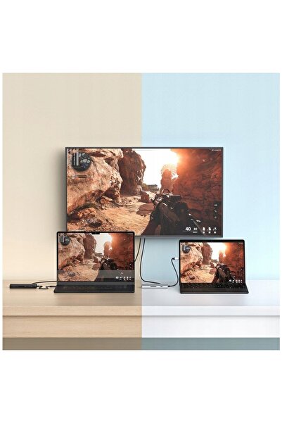 NO BRAND Satechi Hub USB-C Multiport 8K Ethernet V3 Argintiu pentru Macbook