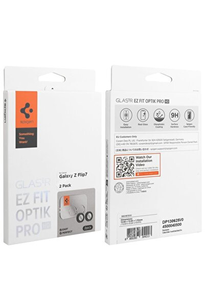 Spigen [2 bucăți] Sticlă lentilă cameră Optic Pro HD pentru Galaxy Z Flip7