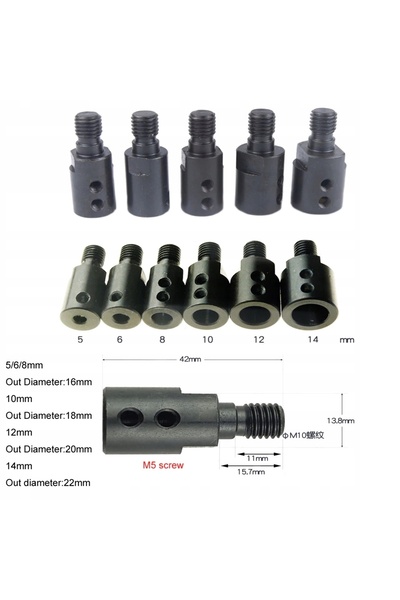 NO BRAND Adaptor pentru set de polizor, piuliță cu cheie M10 10mm