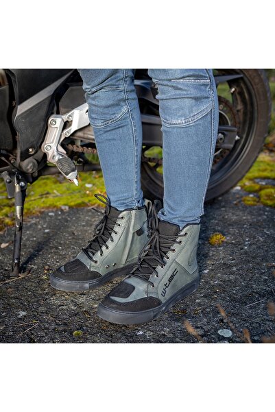 NO BRAND Ghete moto W-TEC SEVENDEE, tip sneaker, din piele, stil urban retro,...