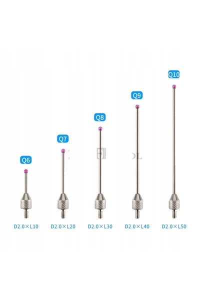 NO BRAND Sfat pentru senzor CROWN CROWN, rubin de 2mm, M2,5, 30mm