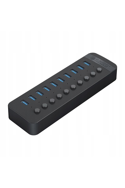 Orico Hub CT2U3-10AB cu 10 porturi USB-A cu comutatoare - Negru