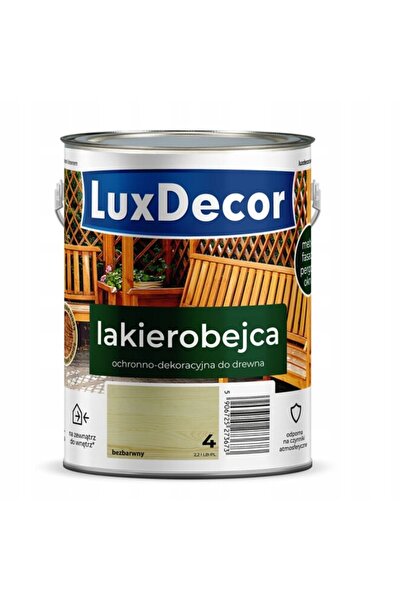 luxdecor Vopsea decorativă protectoare de lungă durată pentru finisarea lemnu...